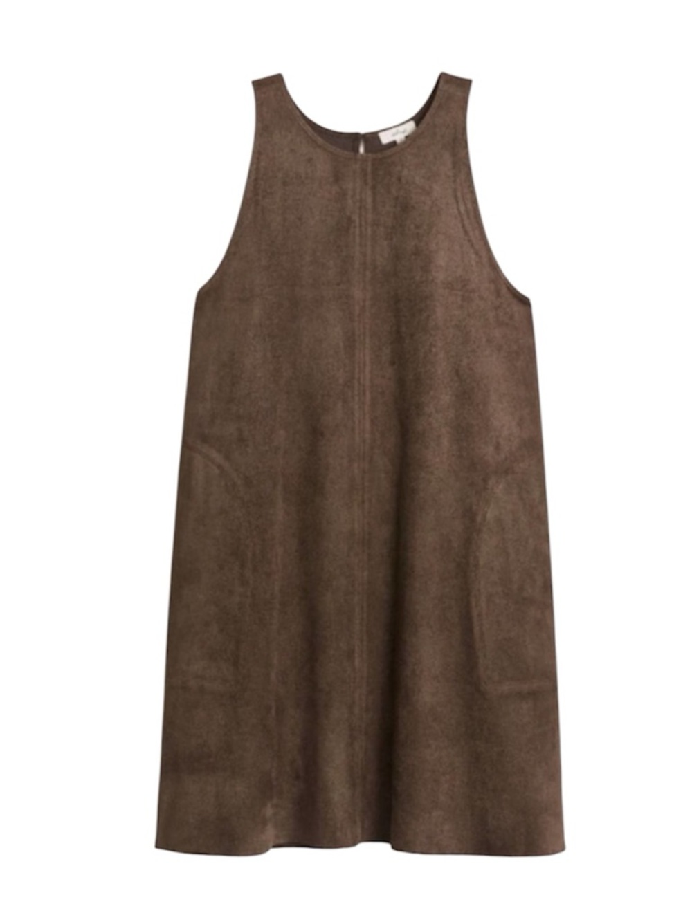 Aritzia Wilfred Trompette Faux Suede Dress Sleeveless   in Brown size S